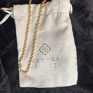 Kendra Scott Gold Isabelle Twisted Chain Necklace
